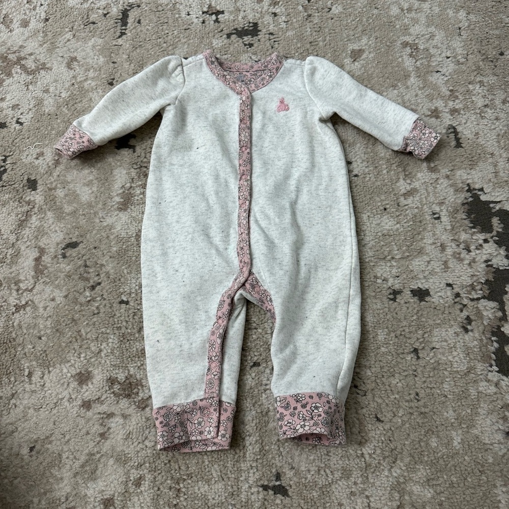 Gap Baby Fleece Long Sleeve One-Piece Size 3-6 Months